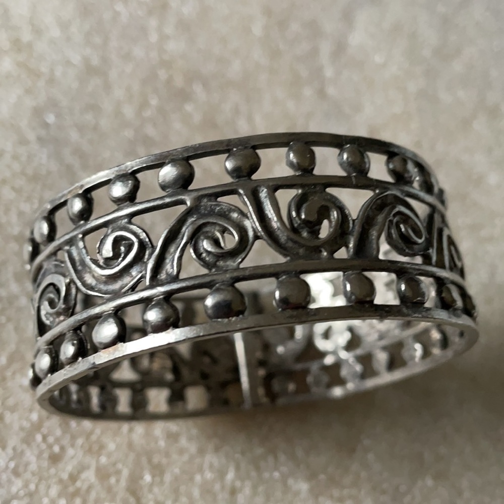 Antique engraved bangle parson - Picture 3 of 5